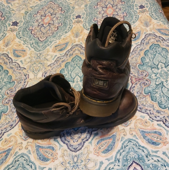 Dr. Martens 11303 Doc Mens Vintage Chunky Brown Leather Combat Boots Size US 14 - Picture 5 of 10